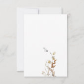 Wildflowers Beige Boho Botanical Save The Date (Achterkant)
