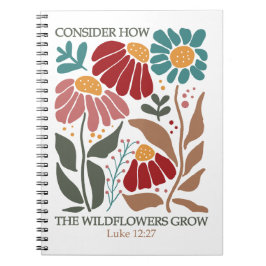 Wildflowers Bible Verse Notitieboek