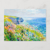 Wildflowers bij de Cliff Impressionist Coastline Briefkaart (Voorkant)