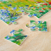 Wildflowers bij de Cliff Impressionist Coastline Legpuzzel (Zijkant)