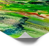 Wildflowers bij de Cliff Impressionist Coastline Poster (Hoek)