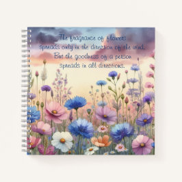 Wildflowers bij Dusk & Quote Notitieboek