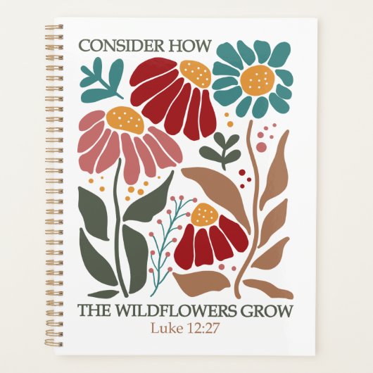 Wildflowers Bijbelvers Planner (Voorkant)