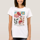 Wildflowers Bijbelvers T-shirt (Voorkant)