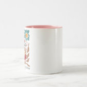 Wildflowers Bijbelvers Tweekleurige Koffiemok (Center)