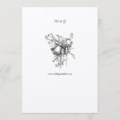  Wildflowers Birds & Butterflies Wedding Menu (Achterkant)