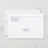  Wildflowers Birds & Butterflies Wedding RSVP Kaartje (Achterkant)