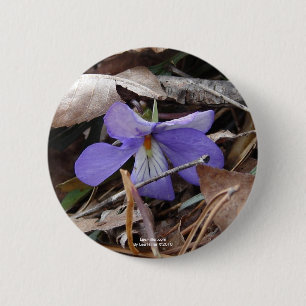 WildFlowers Birds-Foot Violet Hot Springs AR Gifts Ronde Button 5,7 Cm