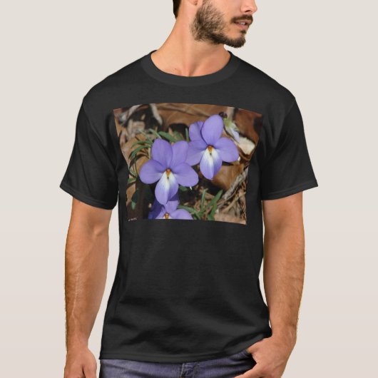 WildFlowers Birds-Foot Violet III Gifts & Apparel T-shirt (Voorkant)