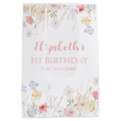 WILDFLOWERS Birthday party Medium Cadeauzakje (Achterkant)