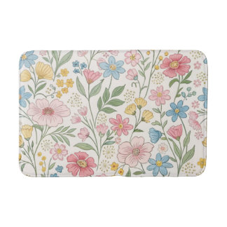 Wildflowers Bloemen Zomer Patroon Badmat