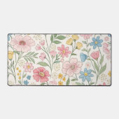 Wildflowers Bloemen Zomer Patroon Bureaumat (Voorkant)
