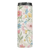 Wildflowers Bloemen Zomer Patroon Thermosbeker (Achterkant)