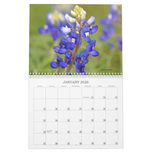 Wildflowers Bloemenkalender Kalender (Jan 2026)