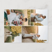 Wildflowers Blue Bow Vrijgezellenfeest Briefkaart (Achterkant)