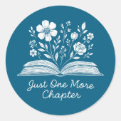 Wildflowers Boek Ronde Sticker (Voorkant)