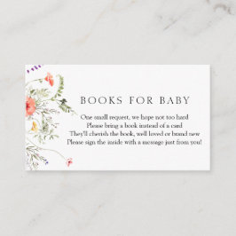 WildFlowers Boeken voor Baby Informatiekaartje