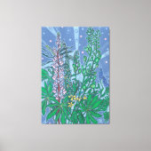 Wildflowers Boeket Bluebonnet Bloemen Floral Art Canvas Afdruk (Voorkant)