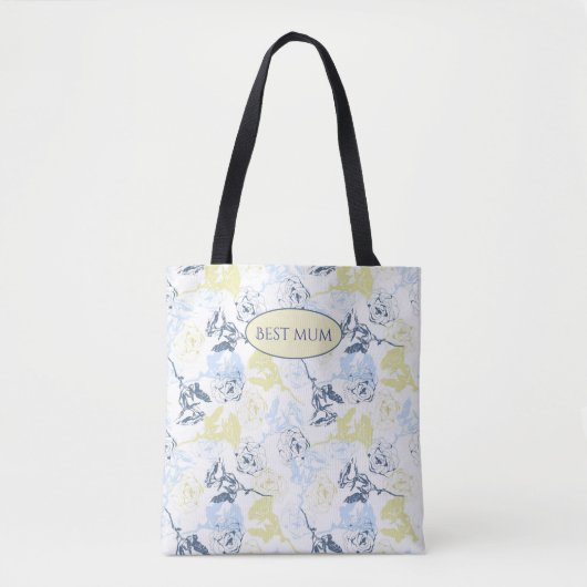 Wildflowers boho stilish tote bag (Voorkant)