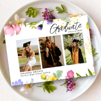 Wildflowers Bold Three Foto Afstuderen 2025 Kaart