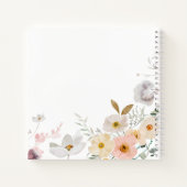Wildflowers Boog Doop Gastboek Notitieboek (Achterkant)