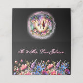 Wildflowers Botanical Wedding Seat Chart Plaatskaartje (Buitenkant ongevouwen)