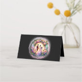 Wildflowers Botanical Wedding Seat Chart Plaatskaartje (Achterkant)