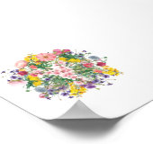 Wildflowers Botanisch Kleurrijk Bloom Poster (Hoek)