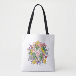 Wildflowers Botanische Kleurrijke Bloom Canvas tas