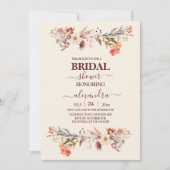 Wildflowers Botanische Tuin Bruidsfeest Uitnodigin Kaart (Voorkant)