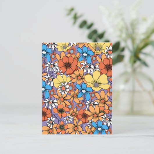Wildflowers Briefkaart (Staand voorkant)