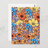 Wildflowers Briefkaart (Voorkant / Achterkant)