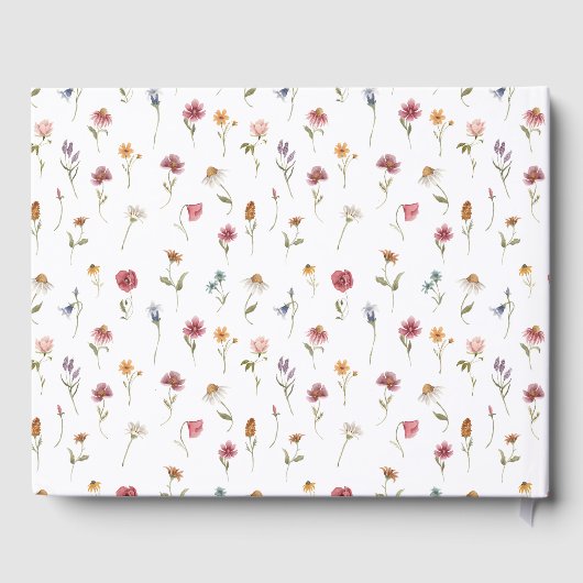 Wildflowers Bruiloft Gastenboek (Achterkant)