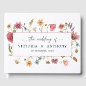 Wildflowers Bruiloft Gastenboek (Voorkant)