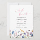Wildflowers Butterflies Garden Bridal Shower Kaart (Voorkant)