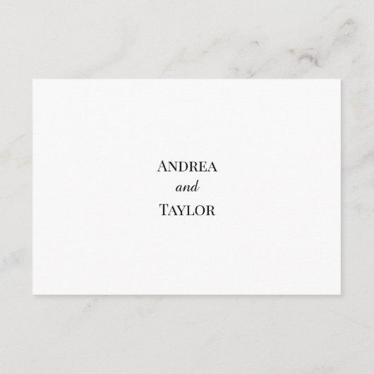 Wildflowers Butterflies QR Code Trouwdetails Informatiekaartje (Achterkant)