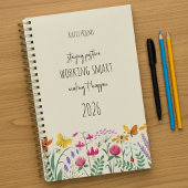 Wildflowers Butterfly Bee Positive Affirmation Planner