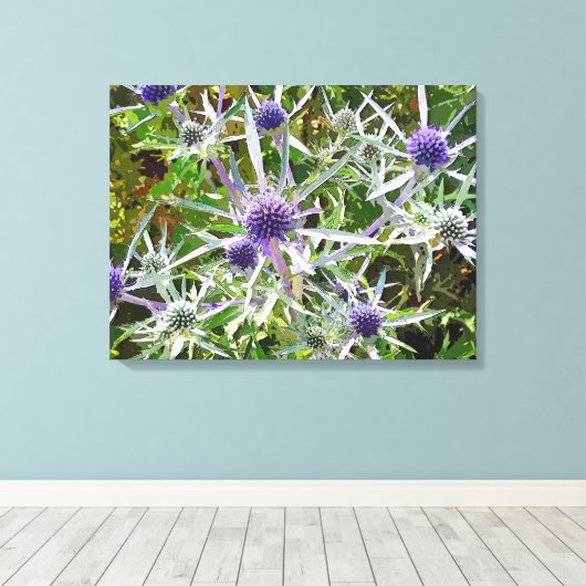 WILDFLOWERS CANVAS AFDRUK (Insitu (Houten vloer))