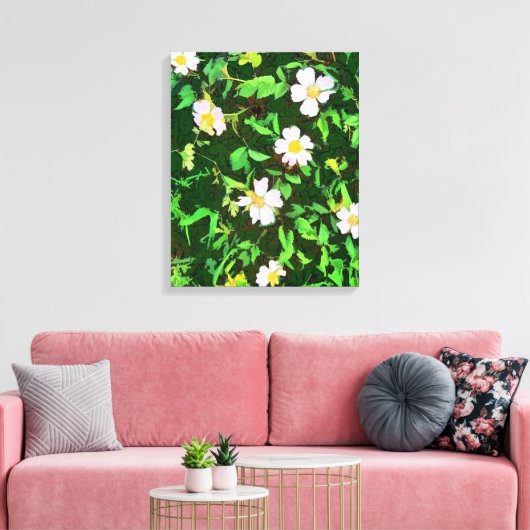 WILDFLOWERS CANVAS AFDRUK (Insitu (Woonkamer))