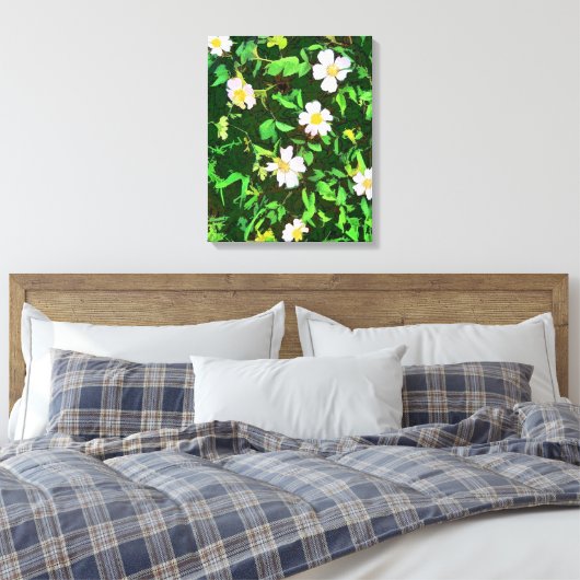 WILDFLOWERS CANVAS AFDRUK (Insitu (Slaapkamer))