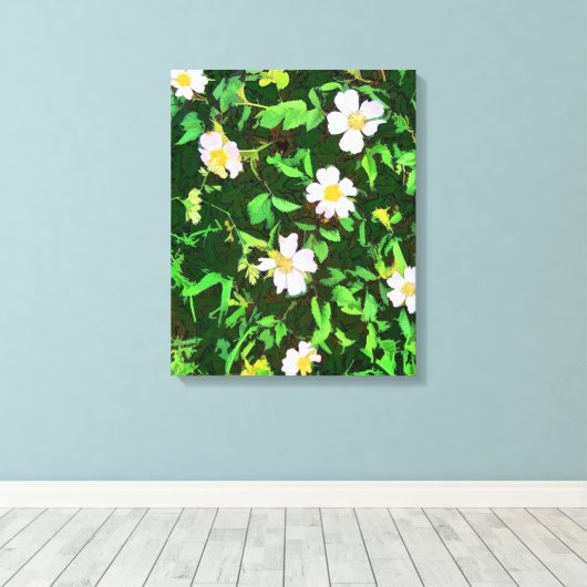 WILDFLOWERS CANVAS AFDRUK (Insitu (Houten vloer))
