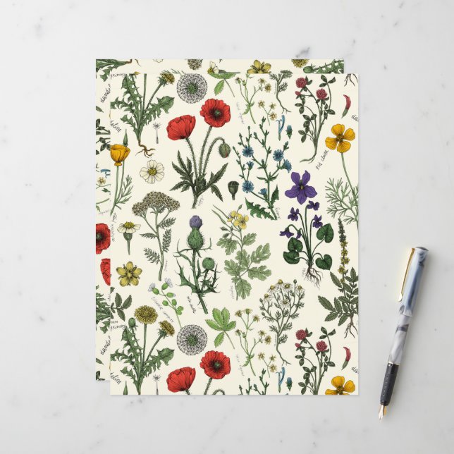 Wildflowers collage (Voorkant / Achterkant in situ)