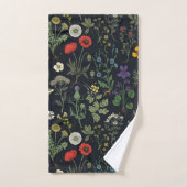 Wildflowers collage bad handdoek (Handdoek)