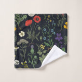 Wildflowers collage bad handdoek (Wasdoekje)