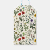 Wildflowers collage cadeaulabel (Achterkant)