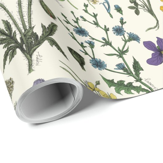 Wildflowers collage cadeaupapier (Rol Hoek)