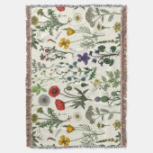 Wildflowers collage deken (Voorkant Verticaal)