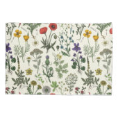 Wildflowers collage kussensloop (Achterkant-Links)