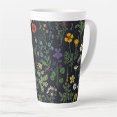 Wildflowers collage latte mok (Rechterhoek)