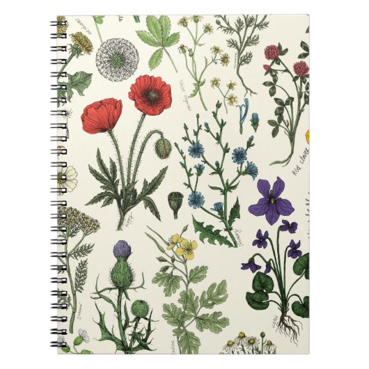 Wildflowers collage notitieboek (Voorkant)